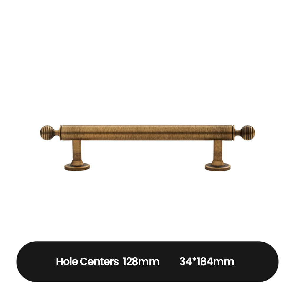 black cabinet handles