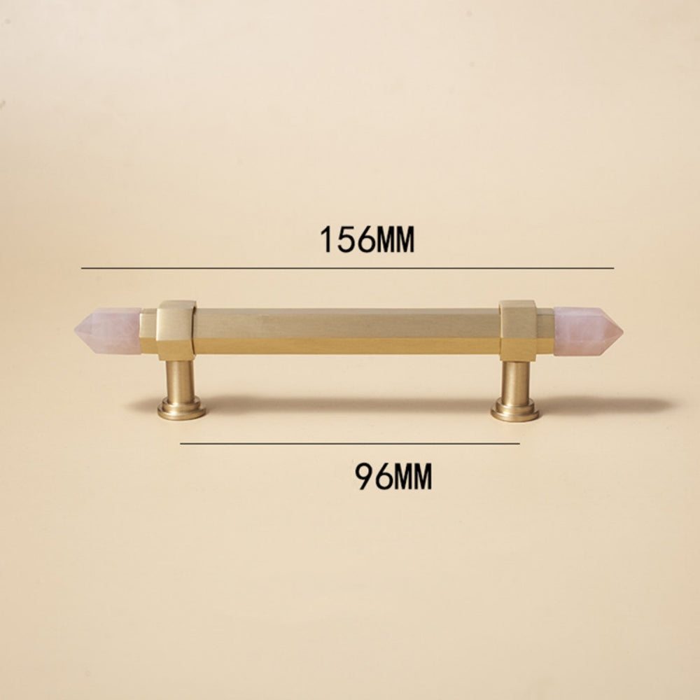 Crystal Handle Brass Cabinet Pulls for Kitchen Cupboard